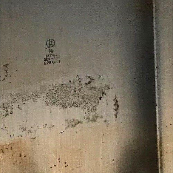 Vintage 1950s WMF-IKORA Silver Plate Footed Serving Tray Swirl Brushed Finish - Picture 8 of 12